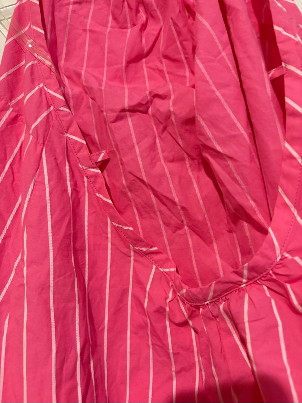 A New Day Sleeveless Shift Mini Dress pin Striped Pink White Size medium - Picture 9 of 10